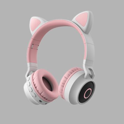 LED Light Cat Ear Headphones Wireless Bluetooth 5.0 Headset Portable Foldable Kids Headphone With Microphone Best Gift - Image 2