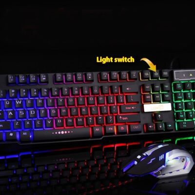 Industry gaming keyboard glowing usb cable gaming keyboard - Image 2