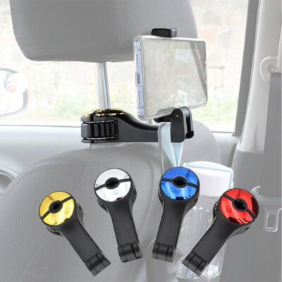 Car Headrest Hook Phone Car Holder Car Hanger For A4 B6 Seat Back Hanger Storage Hook Phone Holder Auto Fastener Clip - Image 3