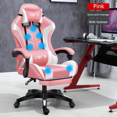 Men's Computer Home Comfort Ergonomic Dormitory Gaming Seat Swivel Chair - Imagen 3