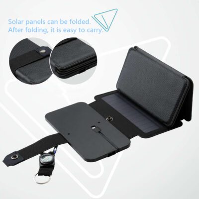 Outdoor Folding Solar Panel Charger Portable 5V 2.1A USB Output Devices Camp Hiking Backpack Travel Power Supply For Smartphones - Image 8