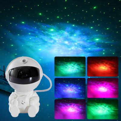 Mini Version Of Astronaut Star Projection Lamp Creative Gift Atmosphere Decorative Lamp Colorful Flowing Starry Night Light - Imagen 3