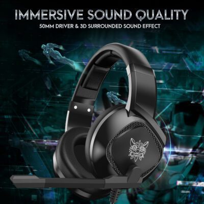 Gaming Headset For X-box One, PS4 Over Ear Headphones RGB Earphone With Noise Cancellation Microphone Volume Controller Tablet - Image 3