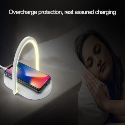 3 In 1 Foldable Wireless Charger Night Light Wireless Charging Station Stonego LED Reading Table Lamp 15W Fast Charging Light - Image 2