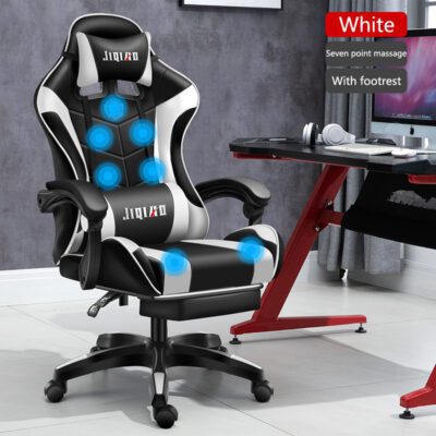 Men's Computer Home Comfort Ergonomic Dormitory Gaming Seat Swivel Chair - Imagen 4