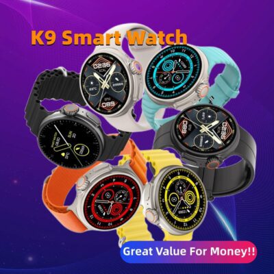 New K9 Smart Watch 1.39 Round Screen Encoder True Screw Clip Wireless Charging NFC Offline And Payment Function - Image 9