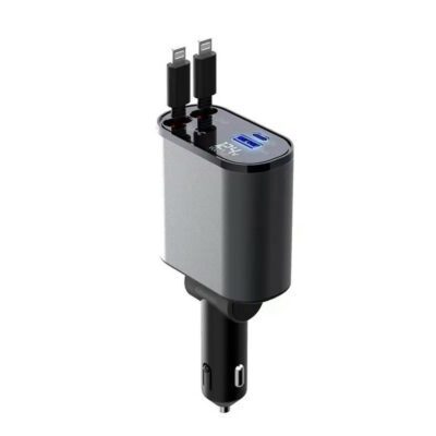 Metal Car Charger 100W Super Fast Charging Car Cigarette Lighter USB And TYPE-C Adapter - Imagen 8