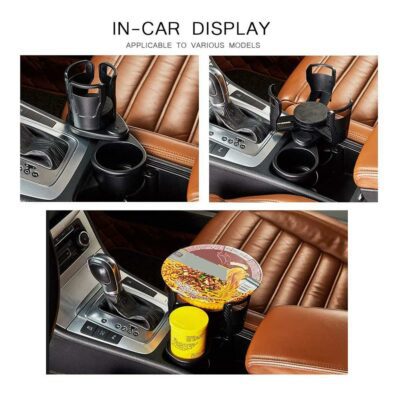 Foldable Car Cup Holder Drinking Bottle Holder Cup Stand Bracket Sunglasses Phone Organizer Stowing Tidying Car Styling - Imagen 5