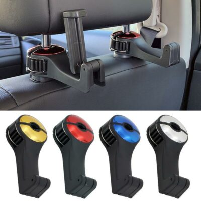 Car Headrest Hook Phone Car Holder Car Hanger For A4 B6 Seat Back Hanger Storage Hook Phone Holder Auto Fastener Clip - Image 2