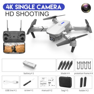 E88 Drone Aerial Photography HD 4K Dual Camera Remote Control Airplane Toy - Imagen 5