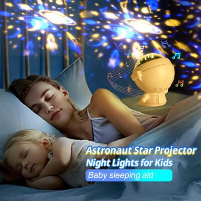 Galaxy Star Projector Starry Sky Night Light Astronaut Lamp Room Decr Gift Child Kids Baby Christmas Spaceman Projection - Image 6