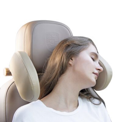 Car headrest pillow Sleep Adjustable Side Car Soft Travel Seat Headrest Auto Leather Support Neck Pillow Cushion car accessories - Image 3