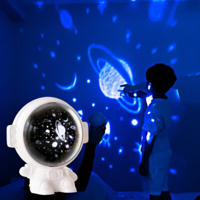 Galaxy Star Projector Starry Sky Night Light Astronaut Lamp Room Decr Gift Child Kids Baby Christmas Spaceman Projection - Image 3